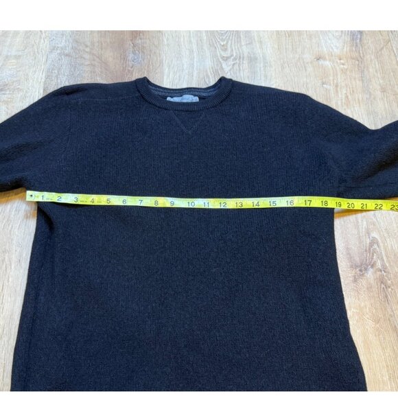 Smartwool Mens Crewneck Wool Sweater Black Cozy Warm Knit M - Picture 4 of 9